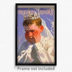 Russian Movie Poster - Boy Feeling Self Loathing, Extra Large Wedding Dress