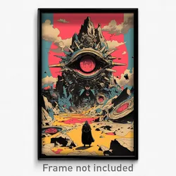 Movie Art Poster - Colorless Fells (Psychedelic Trippy Retro Cartoon Film Print)
