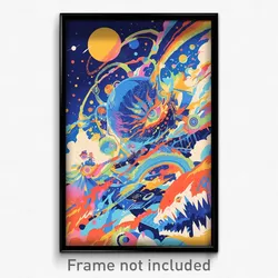 Movie Art Poster - Elaborate Pound (Psychedelic Trippy Retro Cartoon Film Print)