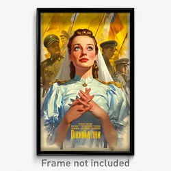 Russian Movie Poster - Woman Feeling Adoration, Ambitious Shiny Clothes (Print)