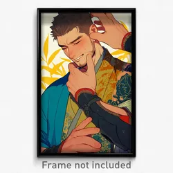 Anime Art Poster - Man Feeling Enthusiasm Wearing Complex Armband (Print)