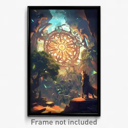 Art Poster - A Cybernetic Forest With Biomechanical Animals