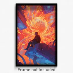 Movie Art Poster - Meek Brook (Psychedelic Trippy Retro Cartoon Film Print)