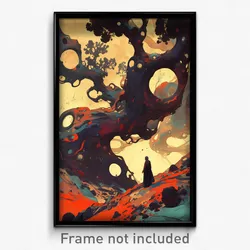 Art Poster - Old Trench (Psychedelic Trippy Weird 11x17 Print)