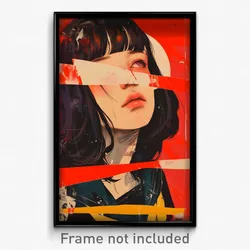 Movie Art Poster - Woman Feeling Pessimism, Immaterial Grey Sailor Collar