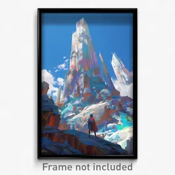 Art Poster - Lovely Ridgeline (Psychedelic Trippy Weird 11x17 Cartoon Print)