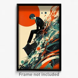 Movie Art Poster - Boy Feeling Suspense, Noteworthy Back Seamed Legwear (Print)