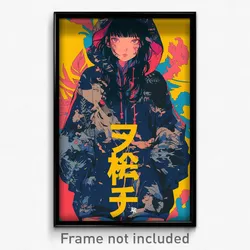 Chinese Movie Poster - Girl Feeling Thankful, Nice Hooded Track Jacket (Print)