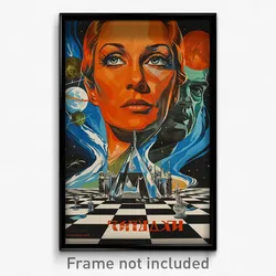 Russian Movie Poster - Outlandish Moon (Russia Psychedelic Art Retro Film Print)