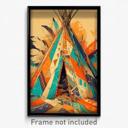 Art Poster - Small Wigwam (Psychedelic Trippy Weird 11x17 Print)