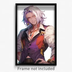 Anime Art Poster - Man Feeling Kind Wearing Wild Cropped Vest (Print)