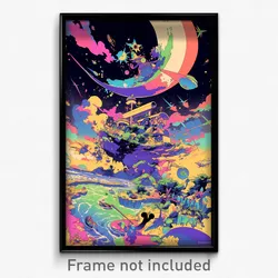 Art Poster - Nautical New Year Day (Psychedelic Trippy Weird Cartoon Print)