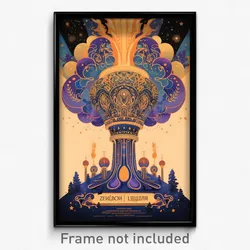Russian Movie Poster - Zealous Lancet (Russia Psychedelic Art Retro Film Print)