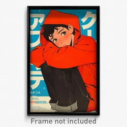 Japanese Movie Poster - Boy Feeling Self Respecting, Unkempt Red Hoodie (Print)