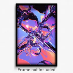 Art Poster - Shadowy Glass (Psychedelic Trippy Weird 11x17 Print)