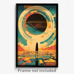 Movie Art Poster - Warped Commune (Psychedelic Trippy Retro Cartoon Film Print)