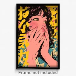 Chinese Movie Poster - Woman Feeling Contentment, Zany Dressing (Art Print)