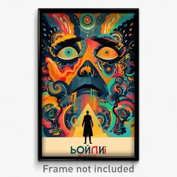 Russian Movie Poster - Boy Feeling Dread, Ambitious Multicolored (Art Print)