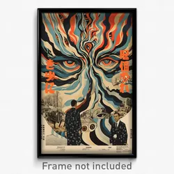 Japanese Movie Poster - Damaged County (Japan Psychedelic Art Retro Film Print)