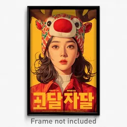 Korean Movie Poster - Woman Feeling Contempt, Thick Reindeer Costume (Art Print)