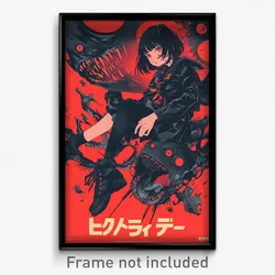 Movie Art Poster - Girl Feeling Mixed Up, Active Black Pants (Retro Film Print)