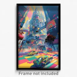 Art Poster - Superb Intersection (Psychedelic Trippy Weird 11x17 Print)