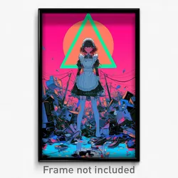 Movie Art Poster - Man Feeling Embarrassment, Agile Maid Apron (Film Print)
