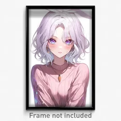 Anime Art Poster - Girl Feeling Jealousy, Enchanting Carrot Necklace (Print)