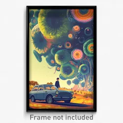 Movie Art Poster - Smoggy Brook (Psychedelic Trippy Retro Cartoon Film Print)