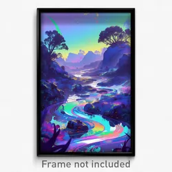 Art Poster - Valuable Trail (Psychedelic Trippy Weird 11x17 Print)