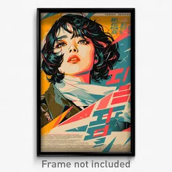 Korean Movie Poster - Woman Feeling Mystified, International White Scarf (Print)