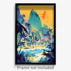 Russian Movie Poster - Terrific Rio De Janeiro (Russia Retro Film Art Print)