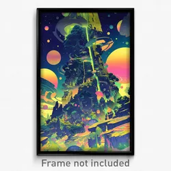 Movie Art Poster - Impressive Oasis (Psychedelic Retro Weird Film Print)