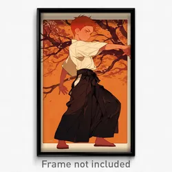 Art Poster - Boy Feeling Self Understanding, Fantastic Hakama Pants (Art Print)