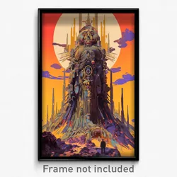 Movie Art Poster - Tall Ossuary (Psychedelic Trippy Retro Cartoon Film Print)