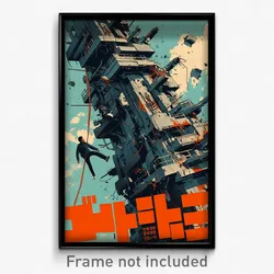 Korean Movie Poster - Steel Climb (Korea Psychedelic Art Retro Film Print)