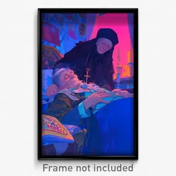 Art Poster - Elderly Parish (Psychedelic Trippy Weird 11x17 Cartoon Print)