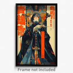 Chinese Movie Poster - Girl Feeling Idleness, Genuine Blue Cloak (Art Print)