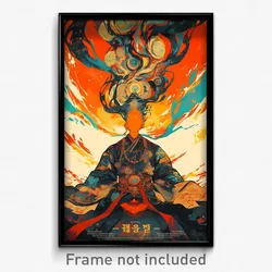 Korean Movie Poster - Fluffy Chest (Korea Psychedelic Art Retro Film Print)