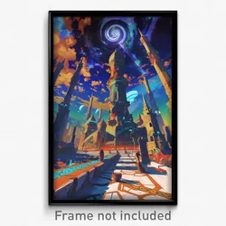 Movie Art Poster - Unimaginable Mosque (Psychedelic Retro Weird Film Print)