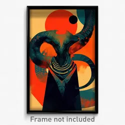 Movie Art Poster - Man Feeling Desire, Curvy Tail Ornament (Retro Film Print)