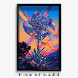 Art Poster - Outstanding Windmill (Psychedelic Trippy Weird 11x17 Print)