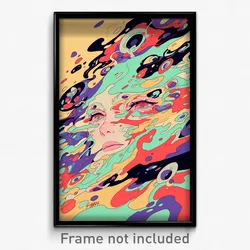 Art Poster - Damp Rift (Psychedelic Trippy Weird 11x17 Print)