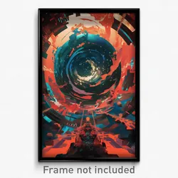 Movie Art Poster - Admirable Intersection (Psychedelic Retro Weird Film Print)