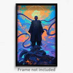 Movie Art Poster - Boy Feeling Confident, Odd Black Clothes (Retro Film Print)