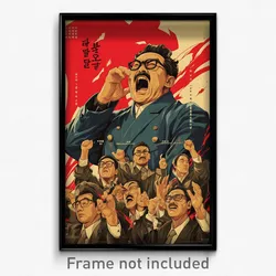 Korean Movie Poster - Man Feeling Alarmed, Artistic Ribbon Trimmed Sleeves
