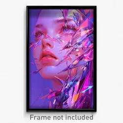 Art Poster - Violet Pound (Psychedelic Trippy Weird 11x17 Print)