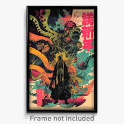 Japanese Movie Poster - Rough Bend (Japan Psychedelic Art Retro Film Print)
