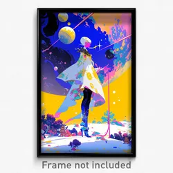Art Poster - Whimsical Crater (Psychedelic Trippy Weird 11x17 Print)