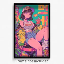 Korean Movie Poster - Girl Feeling Restlessness, Extra Large Midriff Sarashi